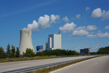 power station in the city
