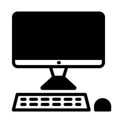 Computer icon in vector. Illustration