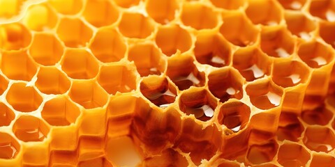 close up of honeycomb. generative AI