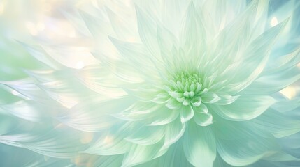 Fototapeta na wymiar a large white flower with lots of green leaves on it. generative ai
