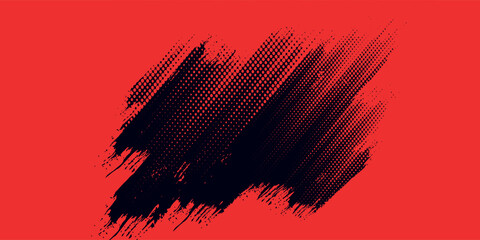 Grunge backgrounds set. Brush black paint ink strokes over square frame