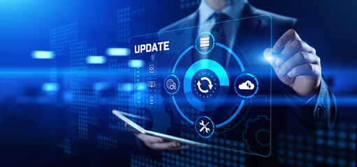 Update Software Upgrade Application new version on virtual screen.