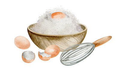 Ingredients for the still life dough