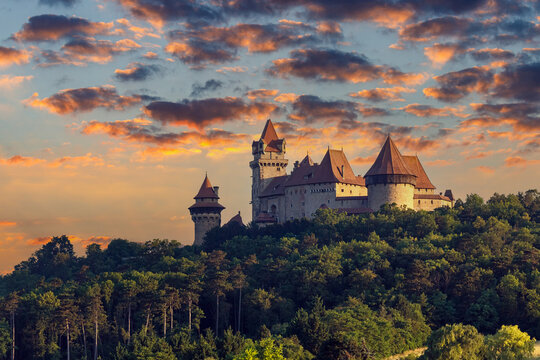The Castle Kreuzenstein in Leobendorf at Vienna Austria