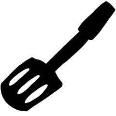 hand with a shovel
