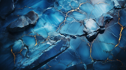 abstract texture blue marble, ink background