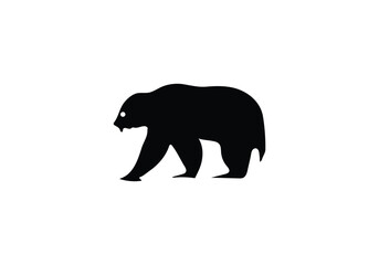 Fototapeta premium Stylish minimal style Asiatic Black Bear icon illustration design