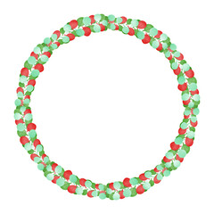 christmas, wreath, decoration, frame, holiday, tree, xmas, winter, border, branch, holly, pine, celebration, vector, fir, illustration, green, garland, season, ball, design, ornament, card, ribbon, bo