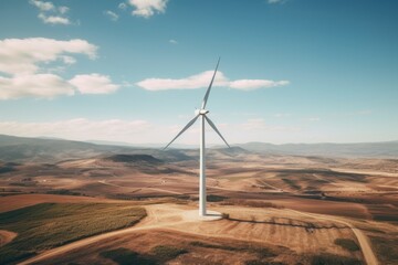 Sweeping Aerial: Wind Turbines Powering Tomorrow