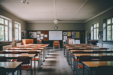 An Empty Classroom Awaiting Learning