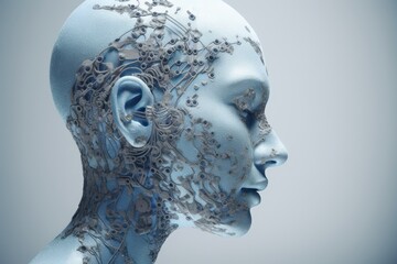 AI humanoid cyborg robotics a futuristic tech automation
