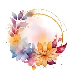 eye catching natural blossom floral frame background with blank space