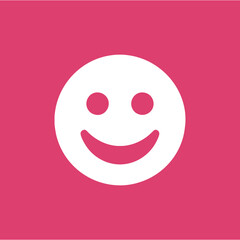 smiley face vector icon Flat design