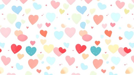 Hearts illustration background wallpaper design, love heart, valentines day card