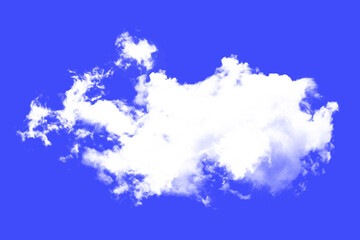 light blue has sunlight during the day Pure white clouds, air pollution, cut transparent background PNG 3D illustration