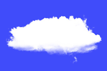 light blue has sunlight during the day Pure white clouds, air pollution, cut transparent background PNG 3D illustration