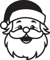 funny face of santa claus