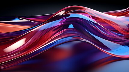 simplistic wave 3d fluid colorful background