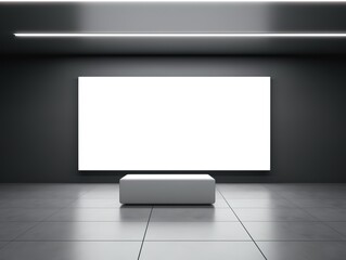 a large white board in a room. generative AI