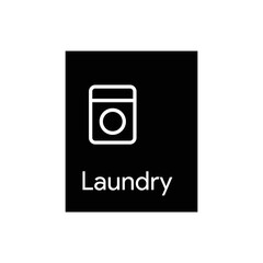 Laundry Clothes Washing directional sign