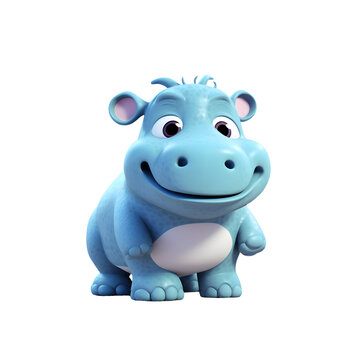 Cute hippo character
