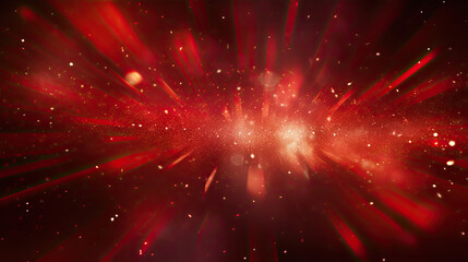 Naklejka premium Dynamic Red Sparkling Background Created with Generative AI