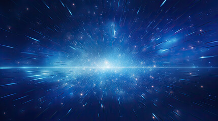 Fototapeta premium Dynamic Sparkling Blue Background Created with Generative AI