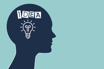 Lightbulb man idea
