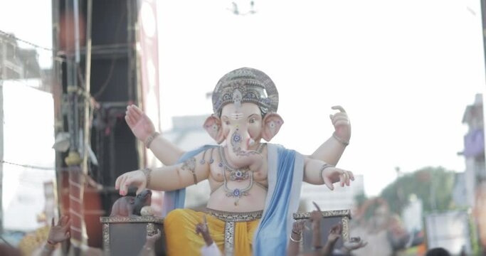 Ganeshotsav or Ganesh Chaturthi celebration in India