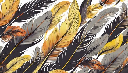 Feathers background