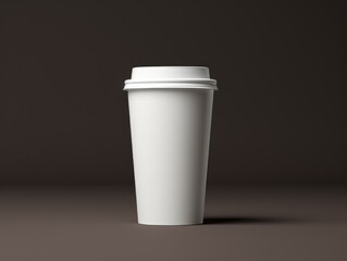 a white paper cup mock-up design 