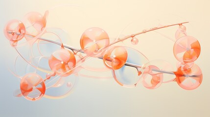  a branch with a bunch of glasses hanging from it's end.  generative ai
