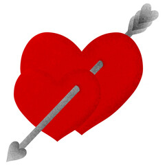 red heart with arrow