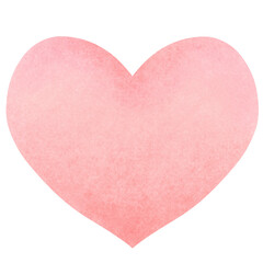pink heart isolated on white