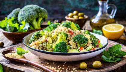 broccoli salad with vegetables