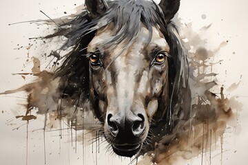 horse head portrait