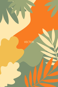 seamless background with leaves autumn banner