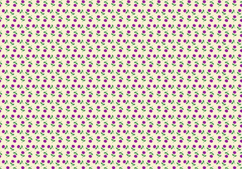 Fondo de flores violetas sobre fondo vainilla