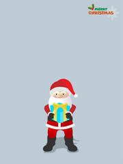 プレゼントを渡そうとするサンタさん