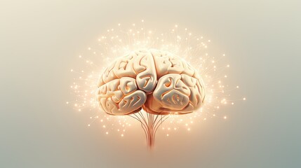  a computer generated image of a human brain with fireworks coming out of it.  generative ai