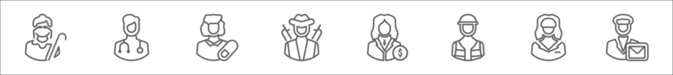 Fototapeta na wymiar outline set of line icons. linear vector icons such as