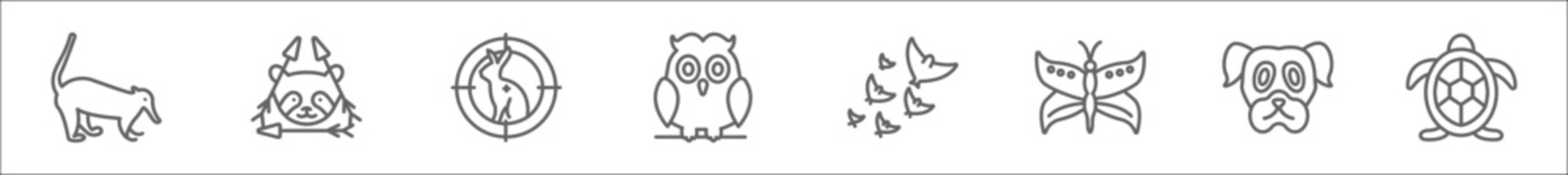 Obraz premium outline set of line icons. linear vector icons such as