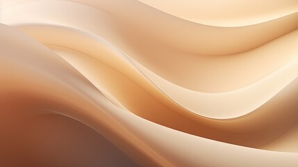  a computer generated image of a flowing beige wave of liquid.  generative ai