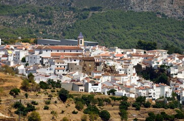 Fototapeta na wymiar Vista de Yunquera, provincia de Málaga