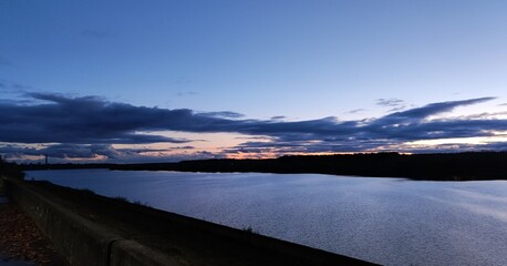 Sunset on the river