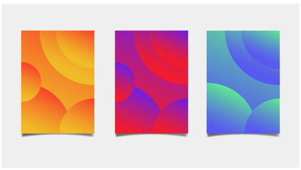 A4 Unique modern gradient cover design. Art cover design. Perfect for your cover, book, poster, advertising.