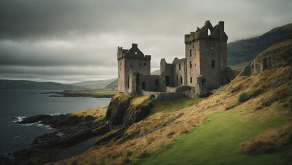 Fototapeta na wymiar Scottish Castle Ruins