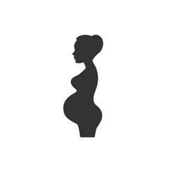 Pregnant icon vector sign isolated for graphic and web design. pregnant symbol template color editable on white background