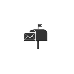 Post box icon isolated vector in modern flat style