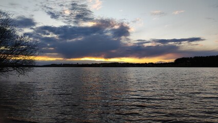 Sunset on the river